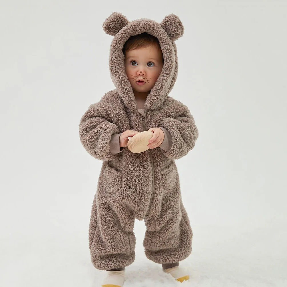 2025 Cozy Warm Fleece Jumpsuit Animal Rompers